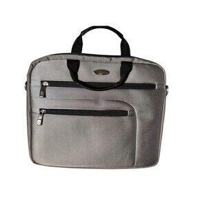 Samsonite  1910 17" X 12” Laptop Bag gray  Padded Computer Carrying Case  travel